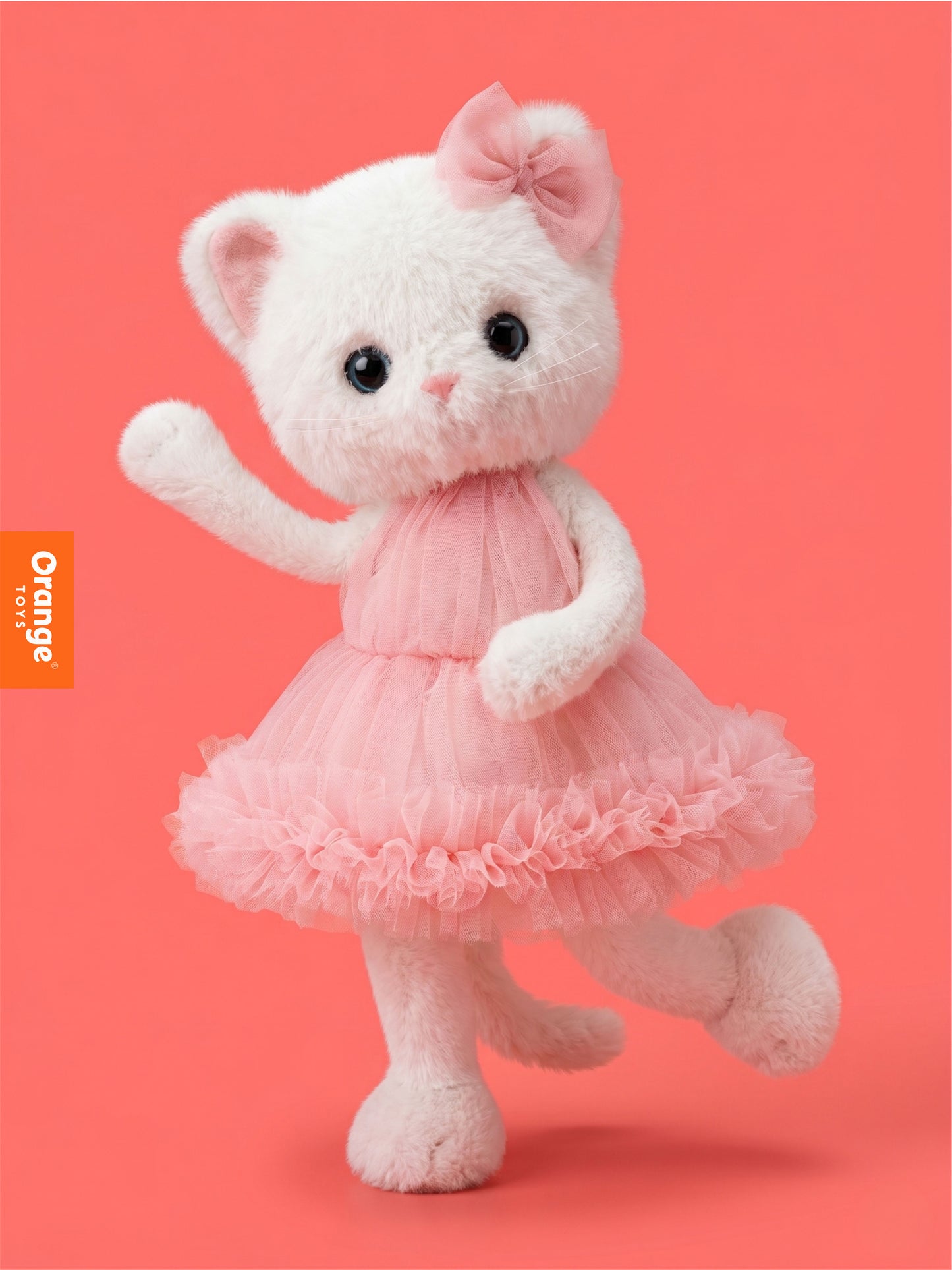 Soft toy, Lucky Kitty, Lucky Sophie: Cotton Candy 38 cm