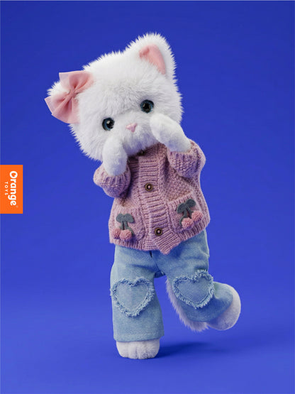 Soft toy, Lucky Kitty, Lucky Sophie: Knitted Cherries 38 cm