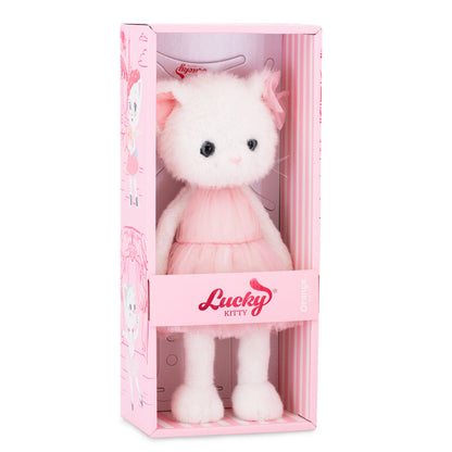 Soft toy, Lucky Kitty, Lucky Sophie: Cotton Candy 38 cm