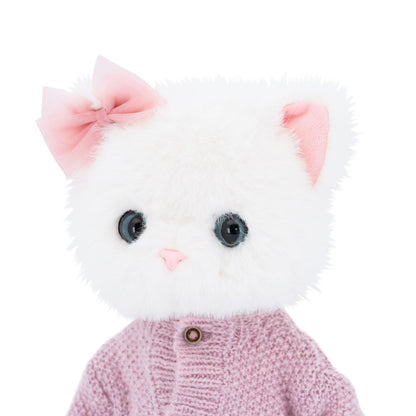 Soft toy, Lucky Kitty, Lucky Sophie: Knitted Cherries 38 cm