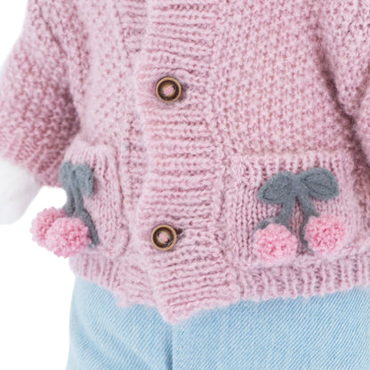 Soft toy, Lucky Kitty, Lucky Sophie: Knitted Cherries 38 cm