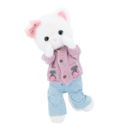 Soft toy, Lucky Kitty, Lucky Sophie: Knitted Cherries 38 cm