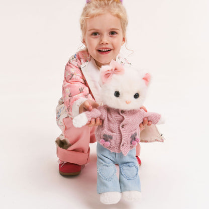 Soft toy, Lucky Kitty, Lucky Sophie: Knitted Cherries 38 cm