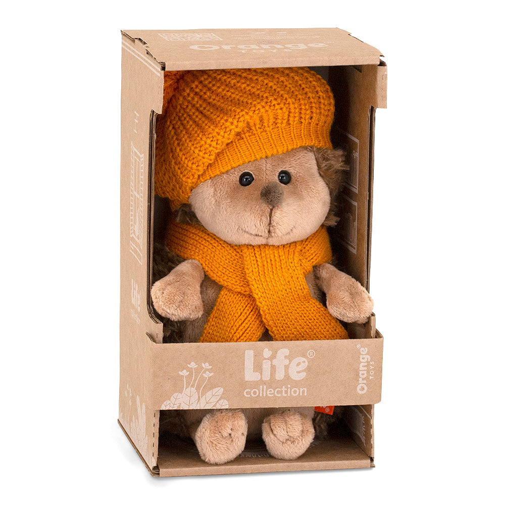 Plush toy, Life, Fluffy the Hedgehog in a mustard beret 25cm