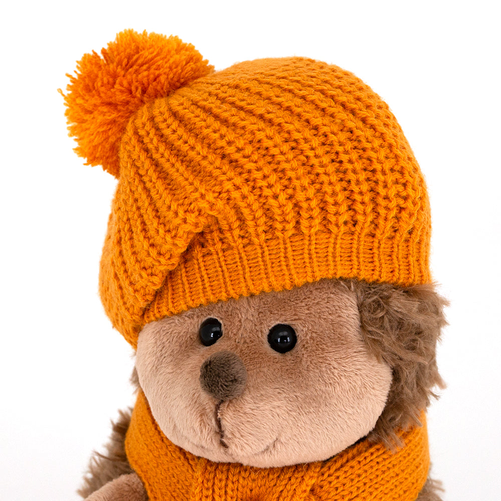 Plush toy, Life, Fluffy the Hedgehog in a mustard beret 25cm