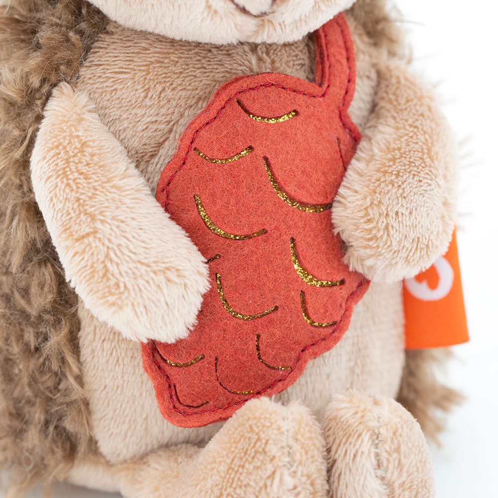 Prickle the Hedgehog with Cone – Orange Life Plush Toy 18 cm (Last Pieces)