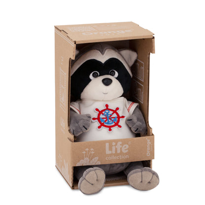 Denny the Raccoon: Sea Voyage – Orange Life Plush Toy 25 cm (Last Pieces)