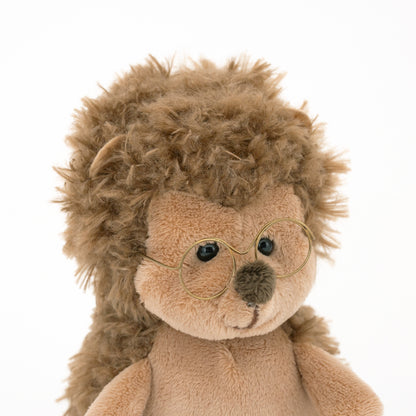 Prickle the Hedgehog with Glasses – Orange Life Plush Toy 18 cm (Last Pieces)