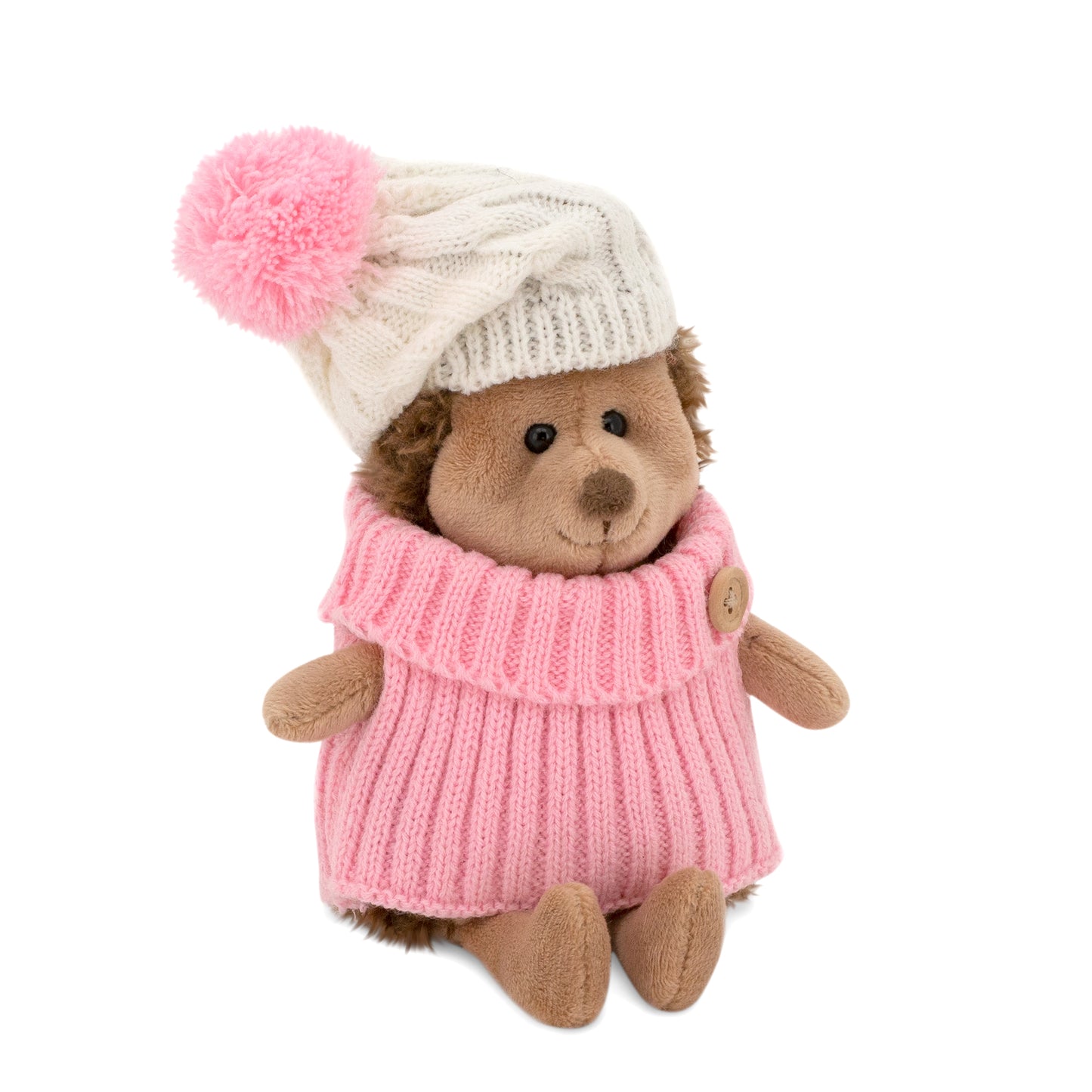 Fluffy the Hedgehog in white/pink hat