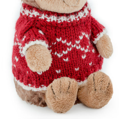 Prickle the Hedgehog in a Sweater – Orange Life Plush Toy 18 cm (Last Pieces)
