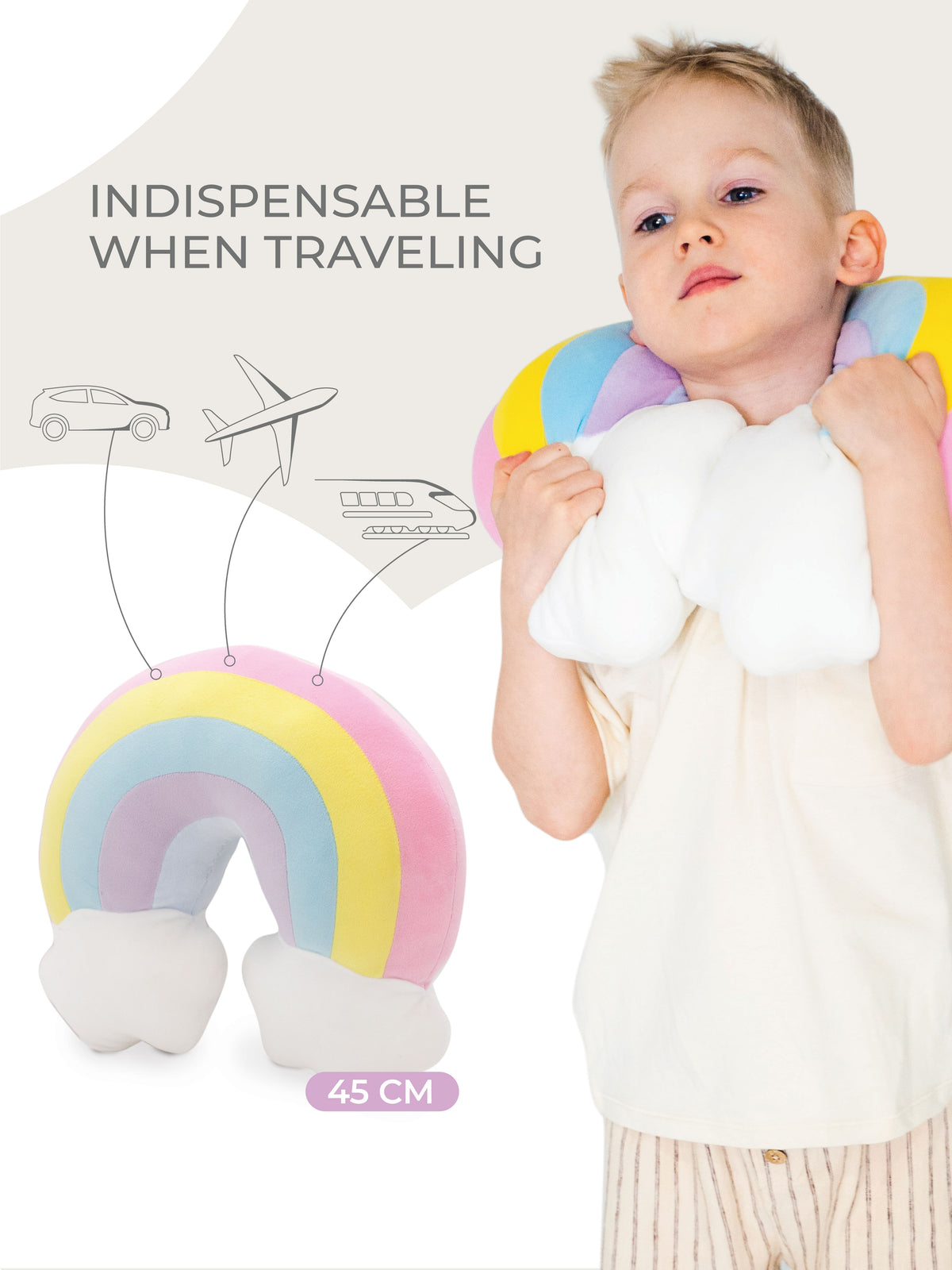 Rainbow Cushion – Relax Plush Pillow 40 cm (Last Pieces)
