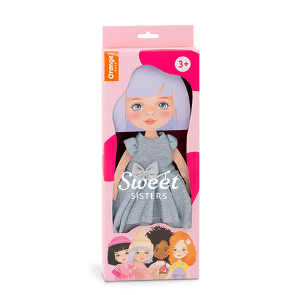 Kleiderset: Hellblaues Kleid (35cm)