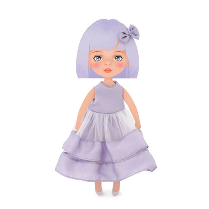 Clothing set: Purple Dress (35cm)
