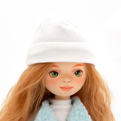 Apģērbu komplekts: piparmētru mētelis (35 cm)
