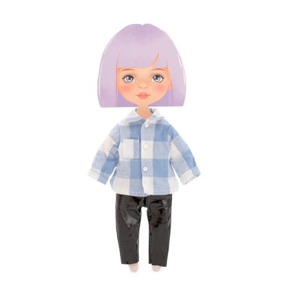 Kleidungsset: Kariertes Hemd (35cm)
