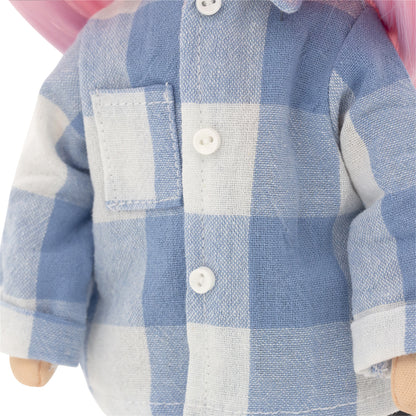 Kleidungsset: Kariertes Hemd (35cm)