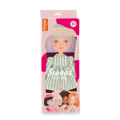Kleidungsset: Gestreiftes Kleid (35cm)