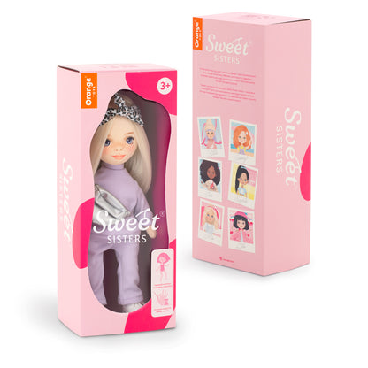 Mia in a Purple Tracksuit + bonus accessories set (35cm)