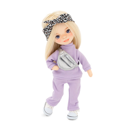 Mia in a Purple Tracksuit + bonus accessories set (35cm)