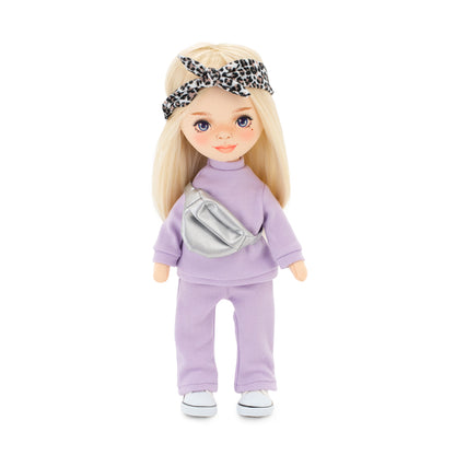 Mia in a Purple Tracksuit + bonus accessories set (35cm)