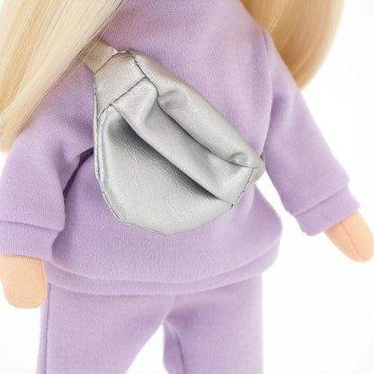 Mia in a Purple Tracksuit + bonus accessories set (35cm)