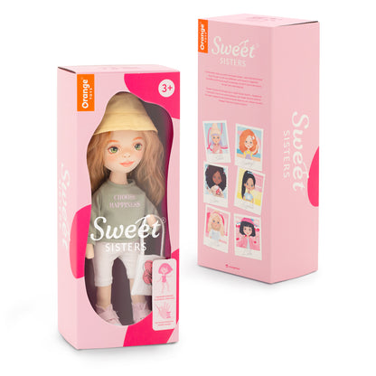Sunny im grünen Sweatshirt + Bonus-Accessoires-Set (35 cm)