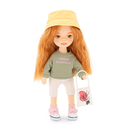 Sunny im grünen Sweatshirt + Bonus-Accessoires-Set (35 cm)
