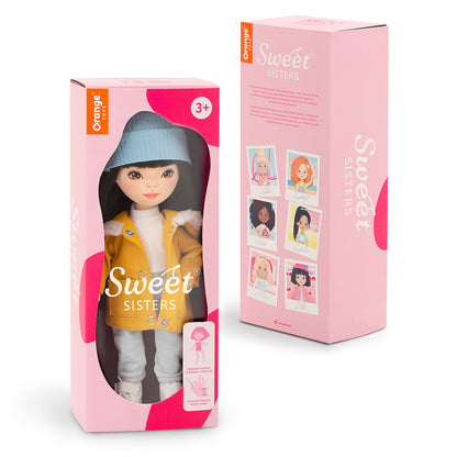 Lilu in a Mustard Parka – Sweet Sisters Plush Doll 35 cm (Last Pieces)