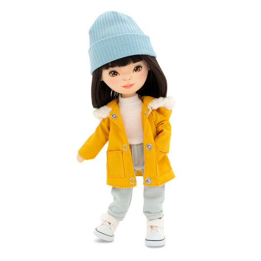 Lilu in a Mustard Parka + bonus accessories set (35cm)