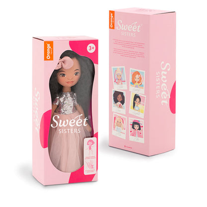 Tina in a Pink Dress with Sequins + bonus accessories set (35cm)
