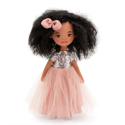 Tina in a Pink Dress with Sequins + bonus accessories set (35cm)