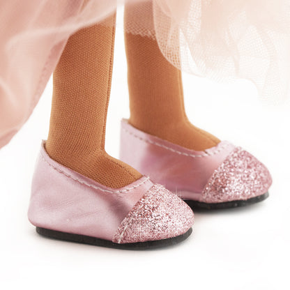 Tina in a Pink Dress with Sequins + bonus accessories set (35cm)