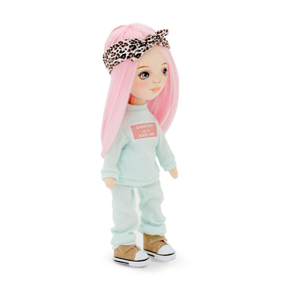 Billie im mintfarbenen Trainingsanzug + Bonus-Accessoires-Set (35cm)