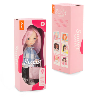 Billie rūtainā kreklā + bonusa aksesuāru komplekts (35 cm)