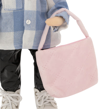 Billie rūtainā kreklā + bonusa aksesuāru komplekts (35 cm)