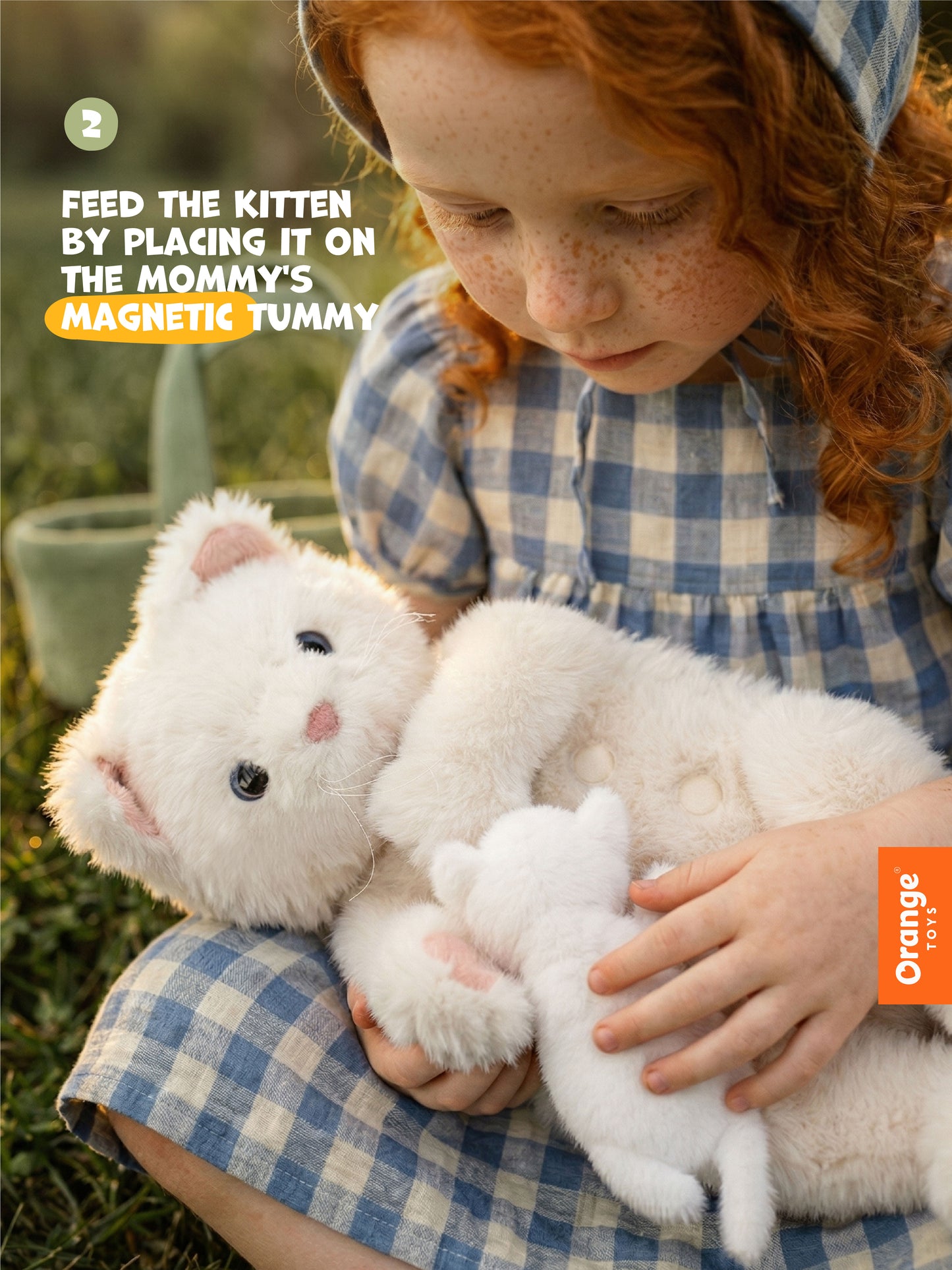 Plush toy, Milo&Millie, Millie the White Cat 40cm