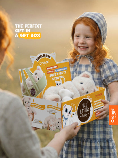 Plush toy, Milo&Millie, Millie the White Cat 40cm