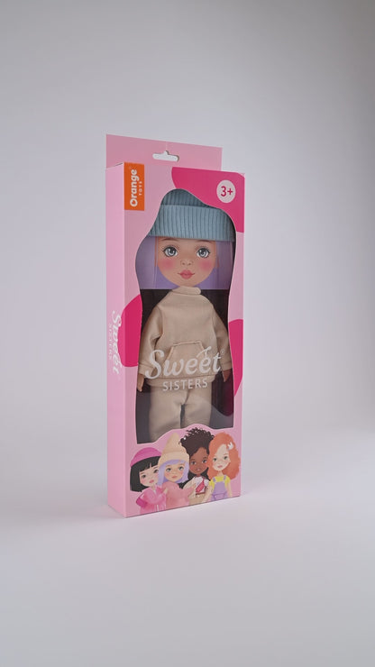 Clothing set: Beige Tracksuit (35cm)