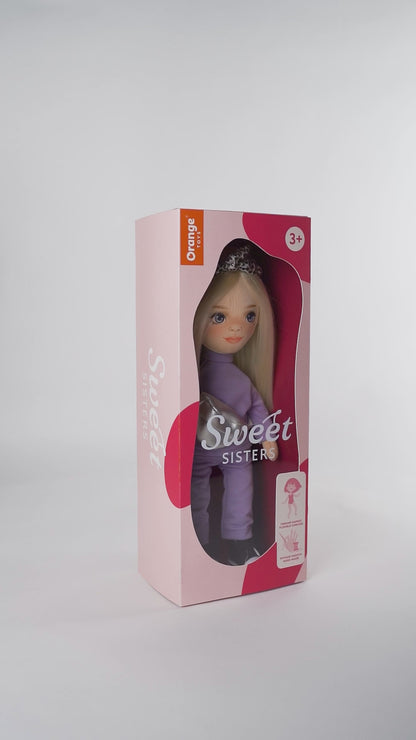 Mia in a Purple Tracksuit + bonus accessories set (35cm)