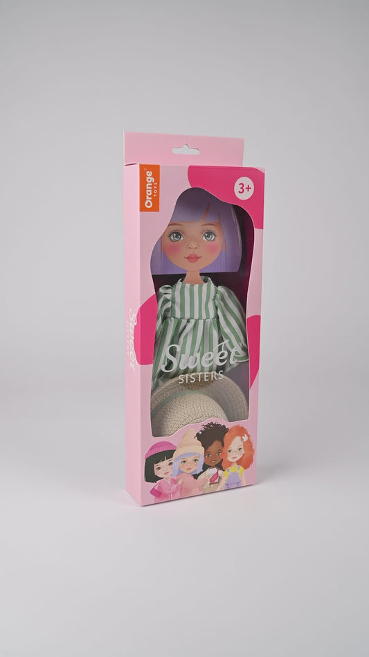 Striped Dress – Sweet Sisters Doll Clothing Set (fits 35 cm dolls)