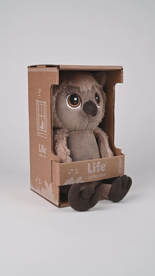 Sonya the Owl – Orange Life Plush Toy 25 cm