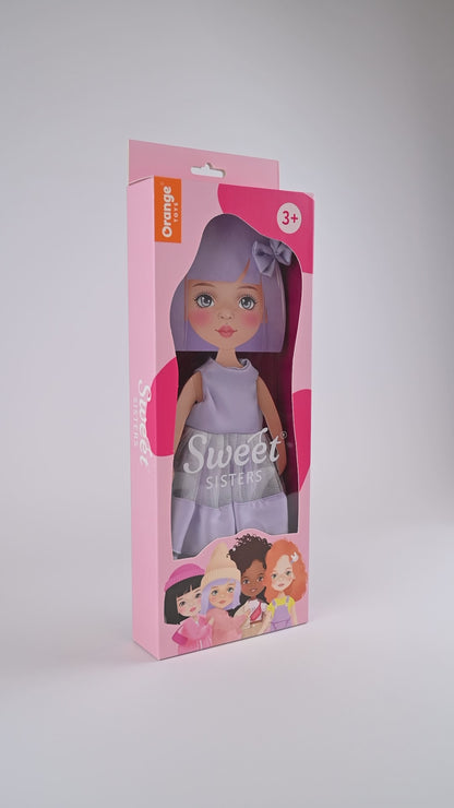 Clothing set: Purple Dress (35cm)