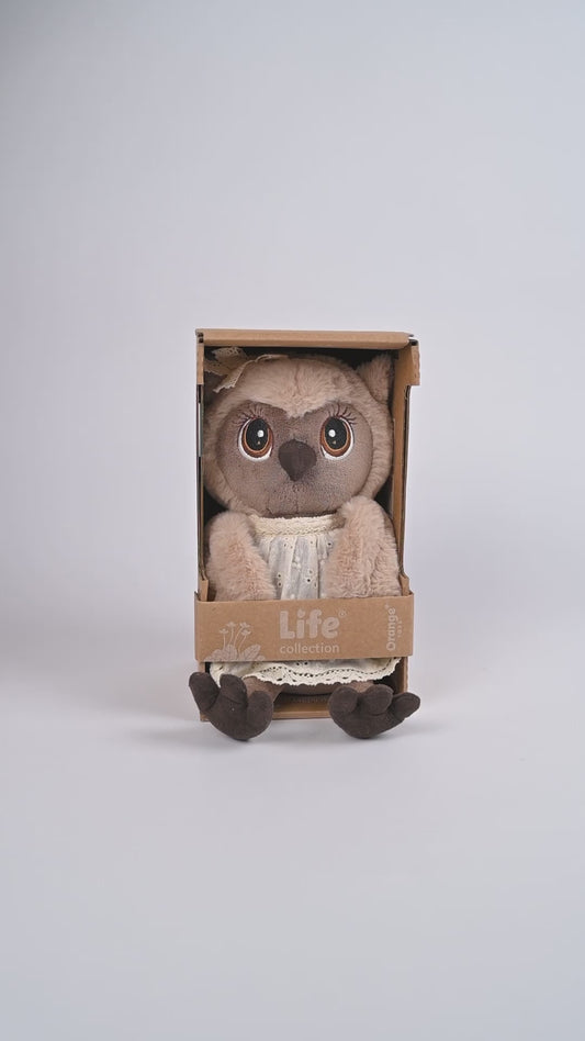 Sonya the Owl: Tenderness – Orange Life Plush Toy 25 cm